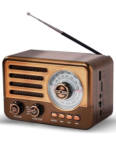 Cason FR22 FM Radio with Bluetooth, Brown - Image 2