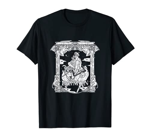 パイモン・ソロモン・ゲーティア オカルト 悪魔 シギル ゴス タロット Tシャツ
