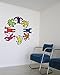 BLIK Keith Haring Dancers Removable Wall Decals | Officially Licensed Keith Haring Art | Assorted Colors | Set of 8 Decals | 13 x 13 Inches