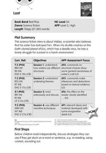 BC Red (KS2) +/5A Lost Guided Reading Card (BUG CLUB)