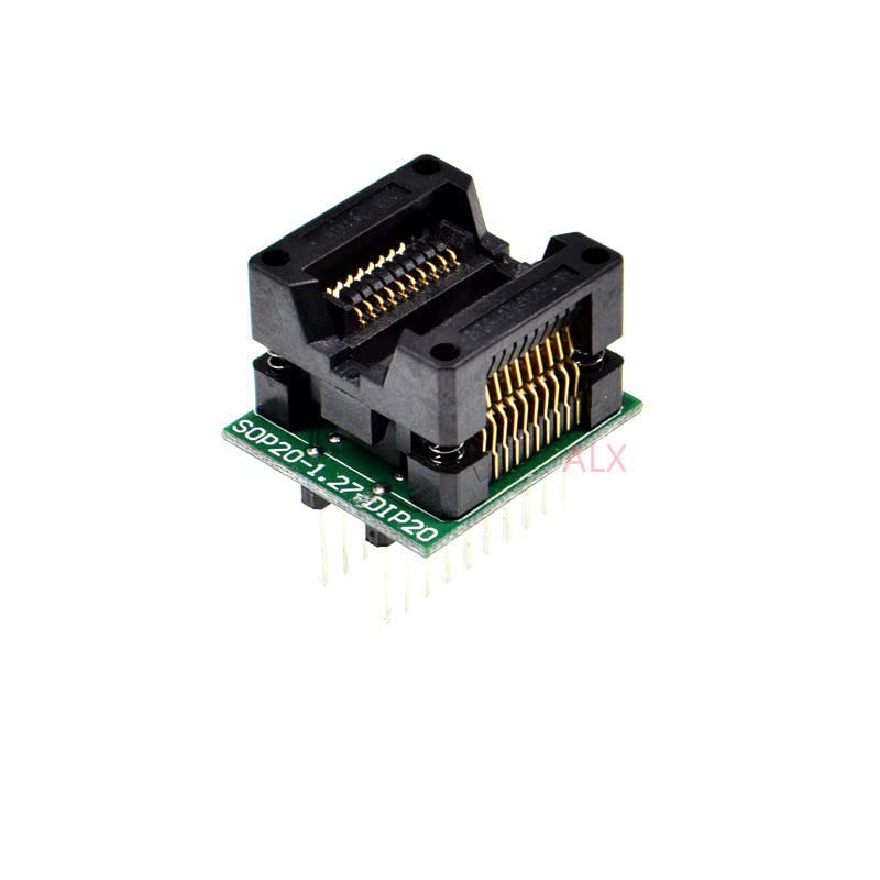 SOIC20 SOIC 20 SOP20 to DIP20 Programmer Adapter Socket Body Width 5.4MM 209MIL IC Socket Converter Test chip