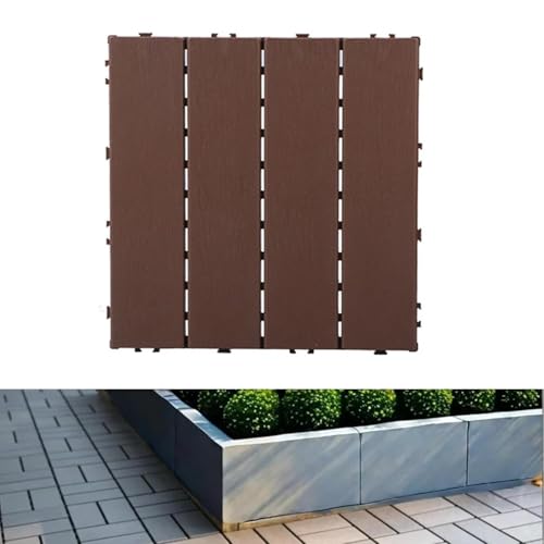 ウッドパネル ジョイント式 ベランダタイル ジョイントパネル 人工木 正方形 30cmx30cm厚み2cm ウッドデッキタイル 交互タイプ DIY用品 嵌め込む簡単 防水 樹脂 腐らない 置くだけ ウッドタイル 木製タイル 耐荷重 おしゃれ 屋外 屋内 防