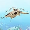Oooct Bearded Dragon Tank Decor Accessories, Resin Cattle Skull Reptiles Hideouts Decorations, Decor Statue for Fish Aquarium Cave Landscape #5