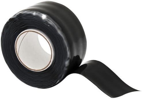 Vypar Products Inc TPE-XCSB 12 Pack 1in. x 10ft. X-Treme Self-Fusing Silicon Rubber Tape, Black