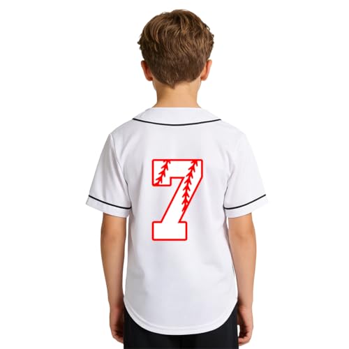 Image of Yuji Itadori Kids Baseball Birthday Shirt 7th 8th 9th 10th Year Old Toddler Boys Girls Shirts Birthday Clothes