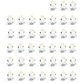 zouzai 38 Pack 6 Inch Ultra-Thin LED Recessed Ceiling Light with Junction Box 5CCT Adjustable Dimmable