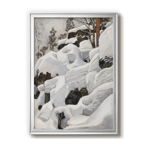 Akseli Gallen-Kallela | Snow Covered Rocks | Silver Framed Decor | GAL101