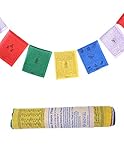 Tibetan Prayer Flags Outdoor, Zen Flag, Colorful Buddhist Banner, Chakras Flags, Sacred Geometry Flag, Made in Nepal Wind Horse Flag, Traditional Mantras -  Royal Handicrafts