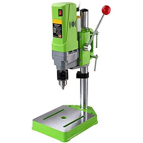 Bench Drill Stand 710W Mini Electric Bench Drilling Machine Drill Chuck 1-13mm, 6-Speed Mini Drill Press Machine with Cast Iron Base, 0-2800RPM, for DIY, Woodworking, Metal, Jewelry Making