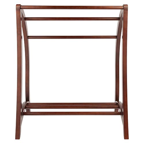 Winsome Wood Quilt Rack With 3 Rungs, Antique Walnut (94036) by Winsome - Image 4