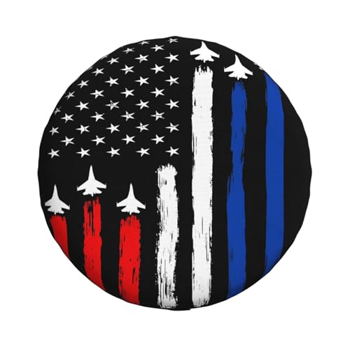 Air Force Us Veterans 4th of July American Flag Tire Cover