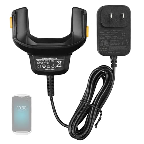 for Zebra Scanner TC57 Charger Cable: Wall Adaptor Charging for Zebra for Symbol PDA TC51 TC52 TC56 TC57 TC510 TC510K TC52X TC520L Handheld Barcode Scanners