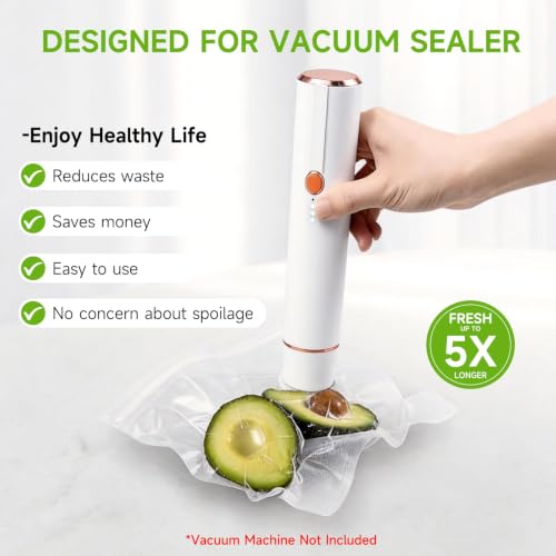 Image of Vixino Vacuum Sealer Bags for Food, 30 Reusable BPA-Free Vacuum Seal Bags