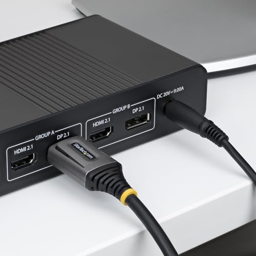 StarTech.com Câble DisplayPort 2.1 de 1m Câble DisplayPort DP80 Certifié VESA 10K8K 60Hz Non Compressé 16K 60Hz8K 240Hz avec DSC 1. Câble d'Éc - vue 8