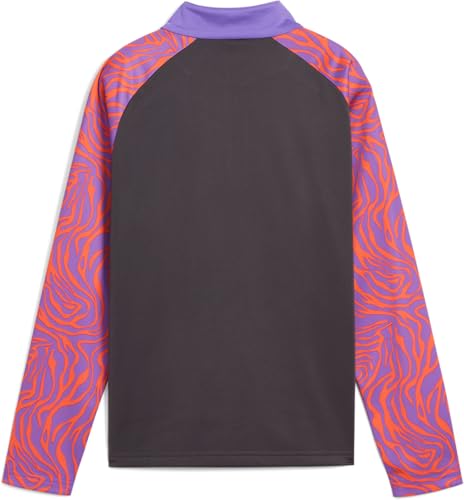 PUMA Kids Girls NJR Creativity Mock Neck Long Sleeve Quarter Zip Casual Tops Casual - Grey2
