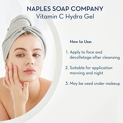 Naples Soap Company Brightening And Hydrating Vitamin C Plant Stem Cell Hydra Gel – Naturally-Derived, Lightweight Face Moisturizer – Vegan, Gluten-Free, Paraben-Free, Silicone-Free, 1.7 Oz #TOP2
