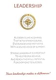 Leadership Appreciation Greeting Card & Unique Lapel Pin Gift, Excellent for Employee, Manager,...