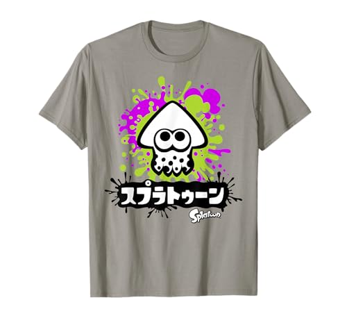 Nintendo Splatoon Inkling Text Splatter Graphic T-Shirt