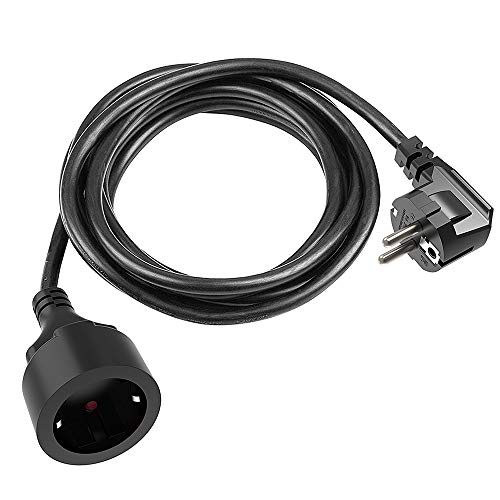 2 metros cable de corriente electrico protección de contacto de tierra