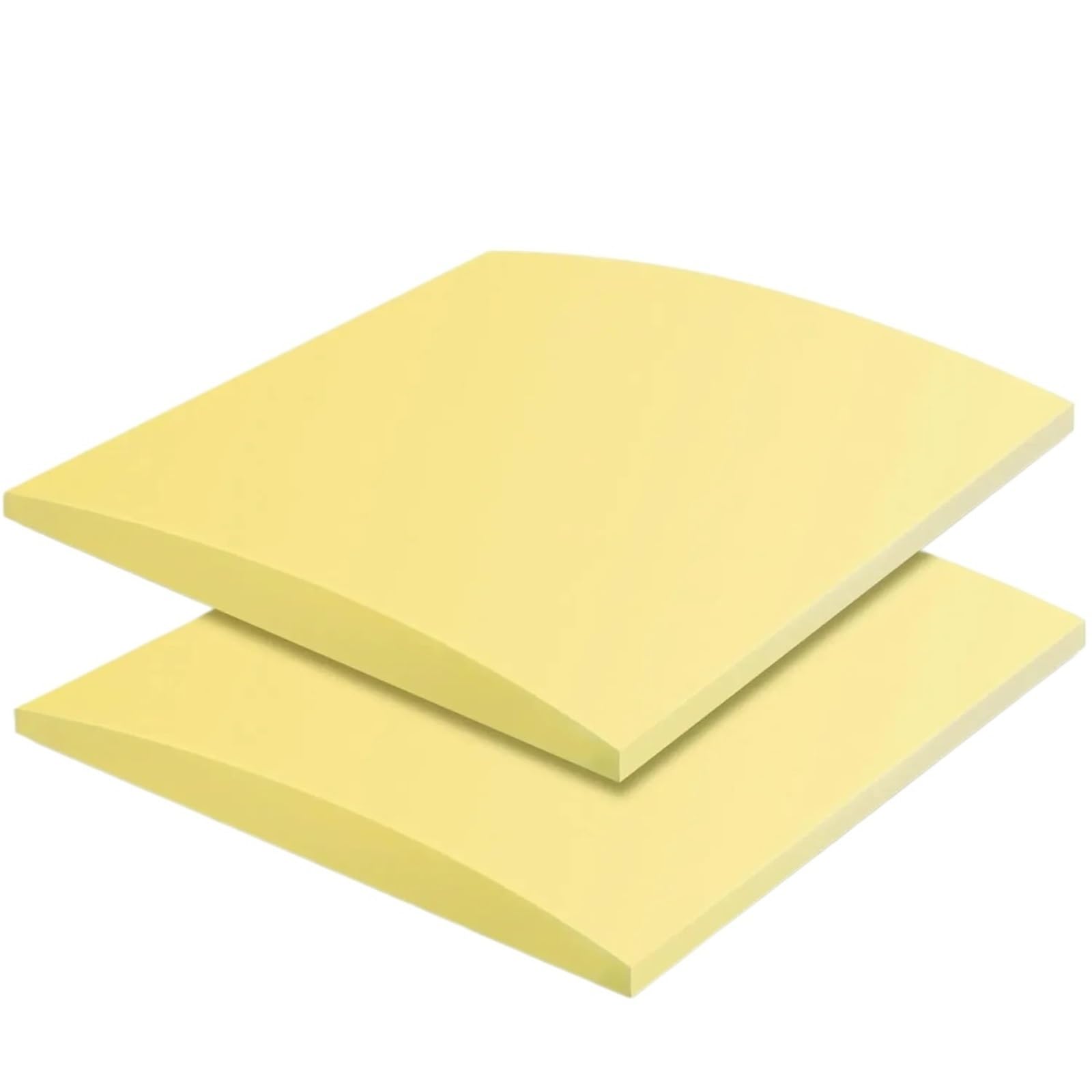 EnxJire Sofa Cushion Support 1/2/3Pcs 50x50x5cm Cushion Couch Support Foam High-Density Curve Sofa Sag Repair Replacement for Chair(2PCS Yellow)