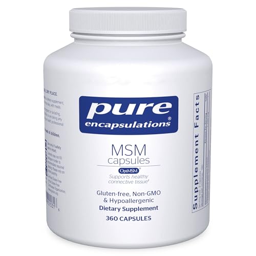 Pure Encapsulations MSM Capsules | Sulfur Supplement to Support Joints Immune System Connective Tissue and Respiratory Health* | 360 Capsules