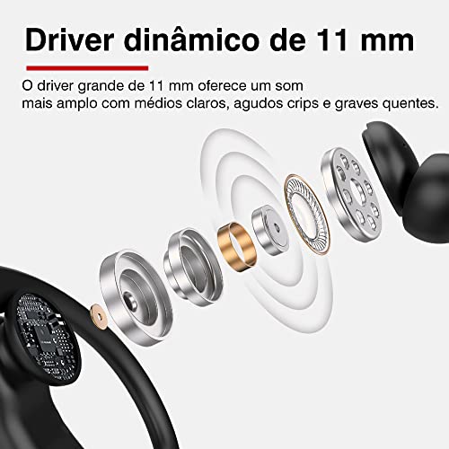 Fone de ouvido Bluetooth sem fio Tranya X2