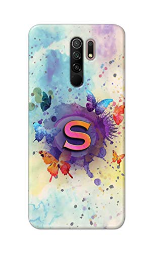 Image of PRINTFIDAA� Printed Hard Back Cover Case for Mi Redmi 9 Prime Back Cover (Alphabet S) -2808