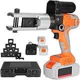 OSPSHPG Hydraulische Crimpzange, Elektrische Kabelcrimpzange Mit 16–300 Mm² Einsätzen, 17 Mm...