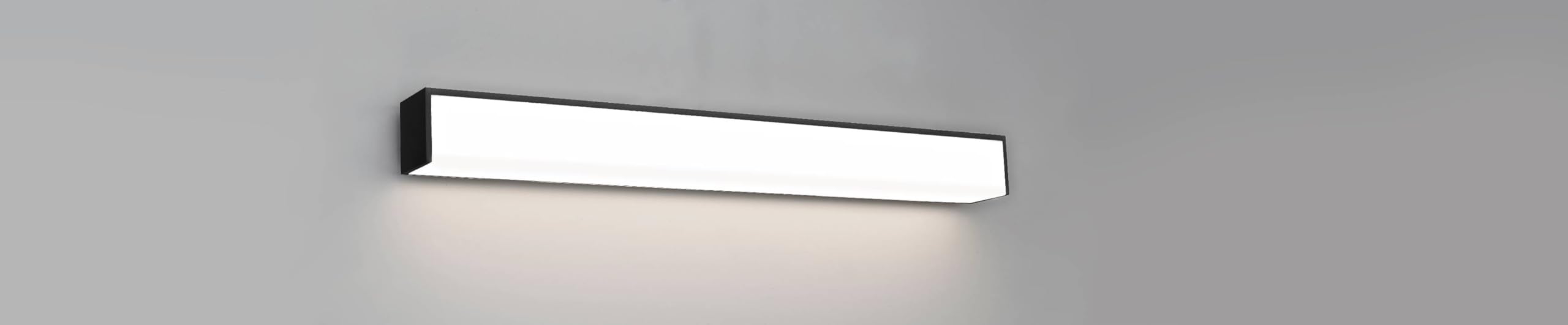Voltman - Spezielle Badezimmerleuchte IP44 (60cm 18W 1250LM 4000K) Schwarz