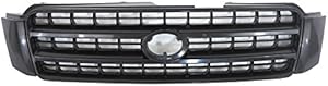 Titanium Plus Autoparts, 2001-2003 Fits For Toyota Highlander Front Grille Grill BLACK