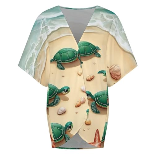 2025 Women's Girls Spring Layering Cardigan Open Front Half Sleeve Cover Ups4