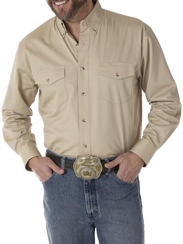 WranglermensPainted Desert Two Pocket Long Sleeve Button Shirt