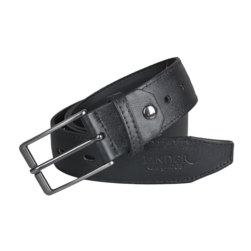 Kit 3 Cinto Masculino Social Em Couro Legítimo Macio Resistente (Kit-Café-Preto-Pinhão, 110)