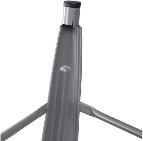 Vista 111 de GIA Taburete de metal con respaldo bajo de altura de mostrador de 24 pulgadas con asiento de cuero vegano, color plateado