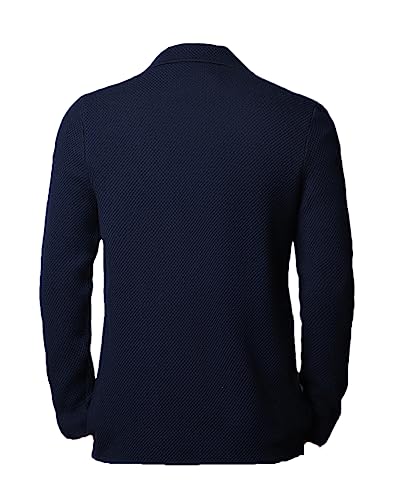 DBFBDTU Men Knit Cardigan Sweater Casual Solid Coats Jacket2