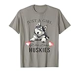 Just a Girl Who Loves Huskies Cute T-Shirt