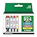 Produktbild VVQV 924 Druckerpatronen Ersatz für HP 924 Patronen für HP OfficeJet Pro 8120e OfficeJet Pro 8122e 8124e 8125e 8132e 8134e 8135e 8130e 8138e 8139e (No Chip, B/C/M/Y, 4 Pack)