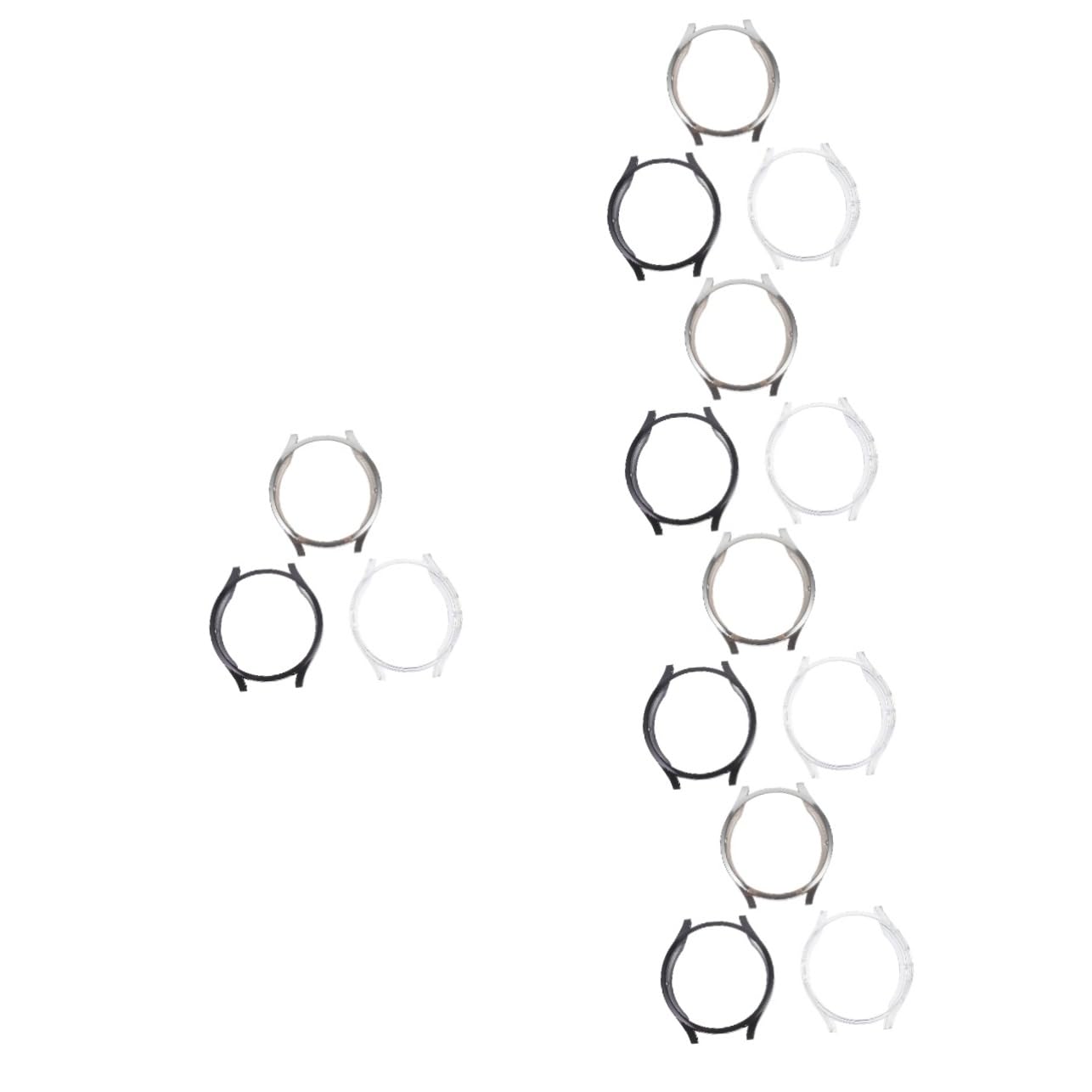 Housoutil 5sets Elegante Smartwatch Fall TPU Uhr Schutzhülle Displayschutzfolie Leichtgewicht 6pcs * 5
