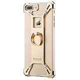 [Upgraded] iPhone 7 Plus Case, Nillkin Barde Metal Case [Unique Design] Back Cover with Enhanced Ring Kickstand for iPhone 7 Plus 5.5