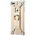 [Upgraded] iPhone 7 Plus Case, Nillkin Barde Metal Case [Unique Design] Back Cover with Enhanced Ring Kickstand for iPhone 7 Plus 5.5" - Gold