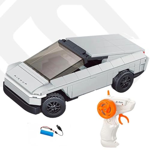 Image of 242PCS RC Building Block Car for Kids 6+ Years, 2.4GHz Remote Control DIY Pickup Truck, 1:20 Scale Rechargeable Construction Toy, STEM Gift for Boys & Girls
