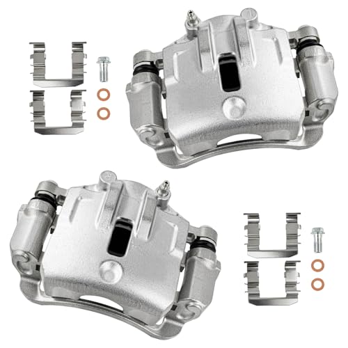 Image of cciyu Front Left & Right Brake Calipers Assembly w /Bracket 19B3554 19B3555 2007 2008 2009 2010 2011 2012 For Kia For Rondo
