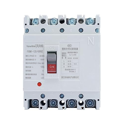 Disjoncteur MCCB 4P pour sécuriser les armoires solaires DC1000V 100A