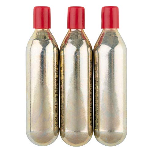 TUSK 16 Gram CO2 Threaded Replacement Cartridges – 3 Pack for Airguns, Paintball, and Inflatable Devices