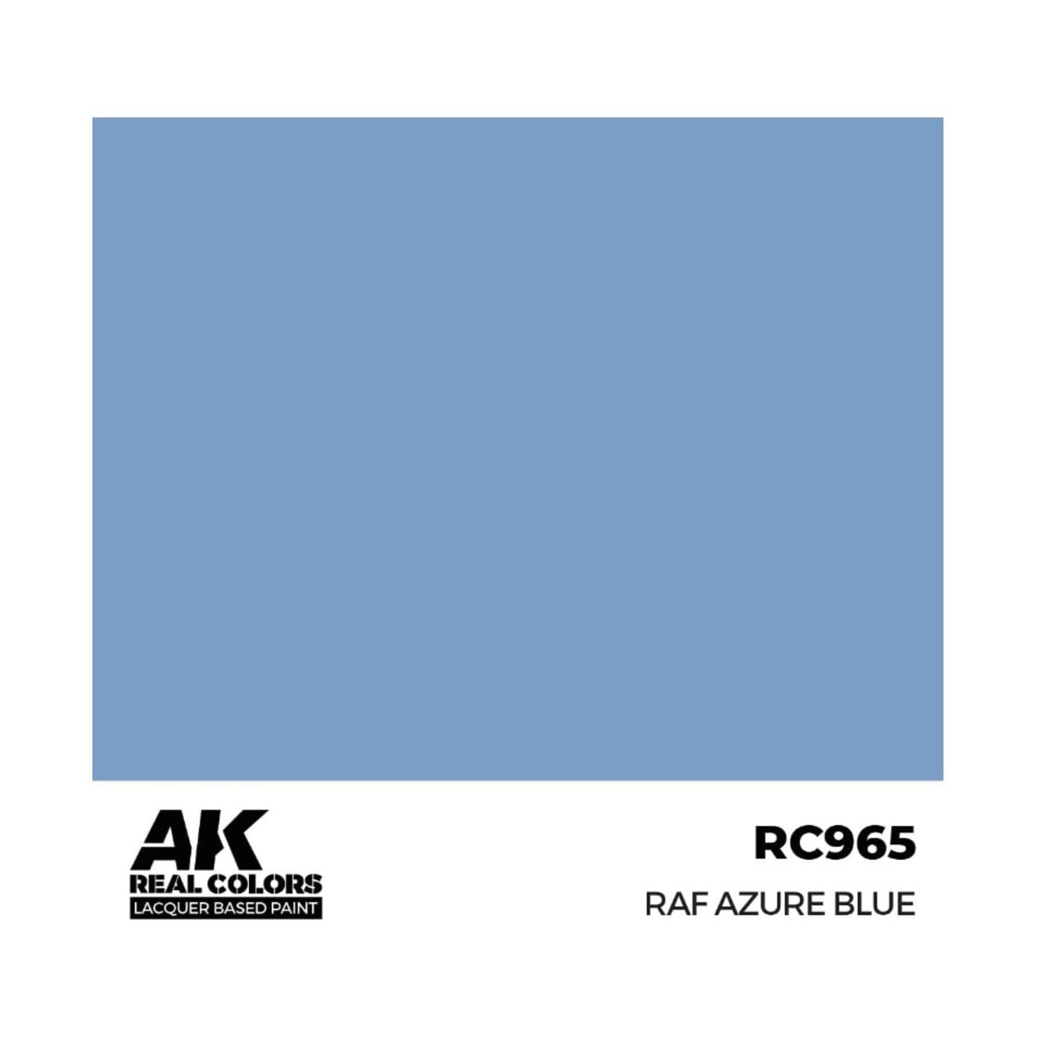 Ak Interactive Blue Ak Real Colors Rc965 Raf Azure (17Ml) (Old Rc291)