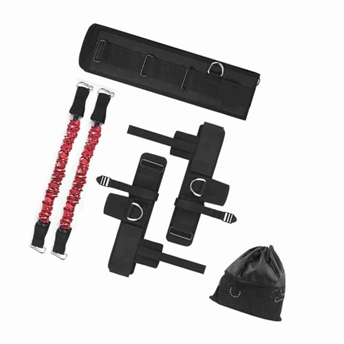 Entrenador de salto vertical, equipo de entrenamiento de velocidad para fútbol de baloncesto con habilidades de baloncesto entrenamiento en cuclillas, hecho de TPE de alta calidad (50 libras)