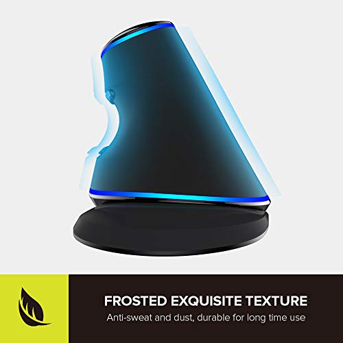 Image of DELUX Wired Ergonomic Vertical Mouse,Blue Backlit, for Large Hands (M618PU)