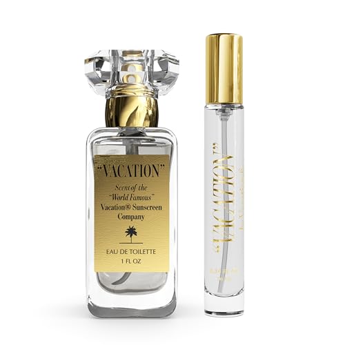 Vacation by Vacation Eau de Toilette Set 1 and 0.34 Fluid Ounces - Coconut Perfume Gift Set for Women Beach Summer Fragrance Travel Size