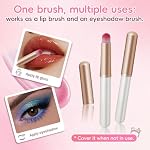 Exquisite Round Lip brush Set With Dustproof Build for Eye and Lips makeup Tool Application(3 Colors) - Image 5