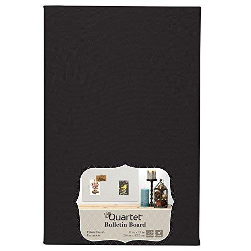Quartet Bulletin Board, Fabric, 11" X 17", Home Organization, 1 Board, Color May Vary (50728) #TOP1